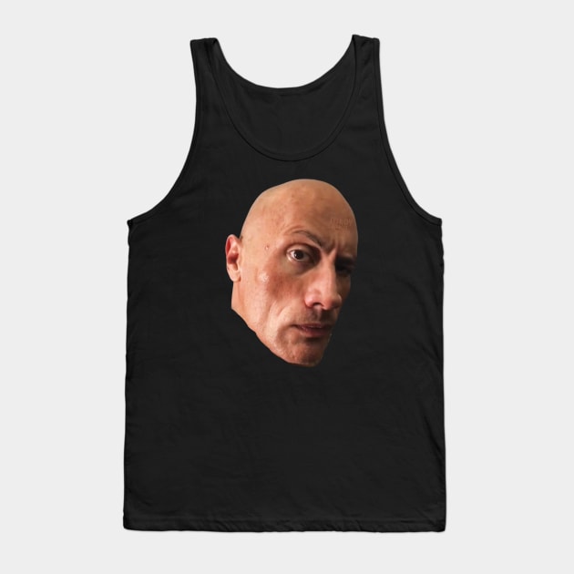 The Rock Eyebrow Raise Face Meme Tank Top by WELP